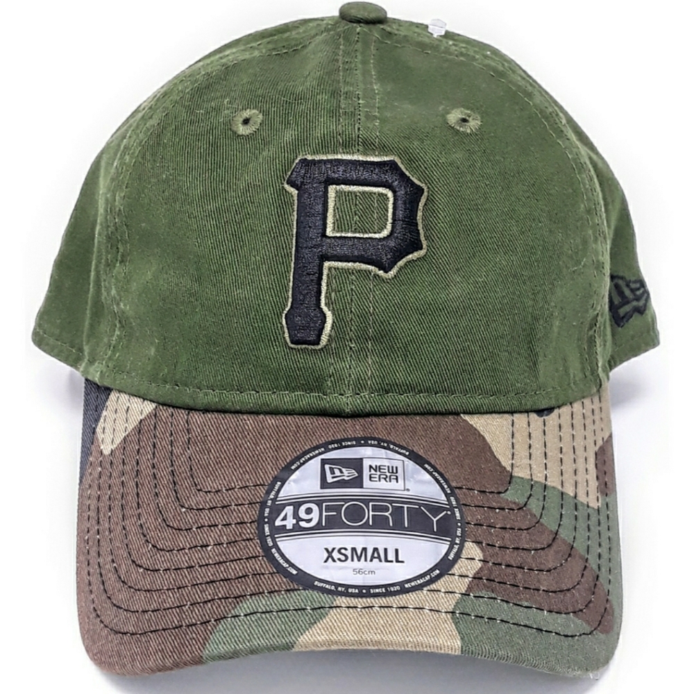 New Era 49FORTY Pittsburgh Pirates green camo cap hat